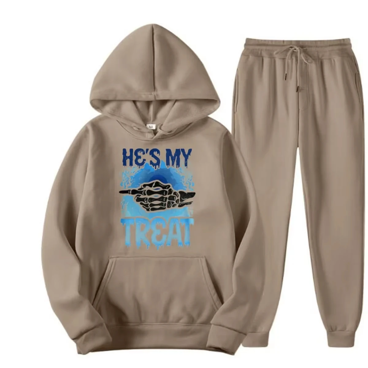 

Мужская новинка 2025, осенне-зимний комплект с капюшоном на Хэллоуин, тыквенная голова и череп, комплект с капюшоном для женщин, хлопковые толстовки в стиле киберпанк