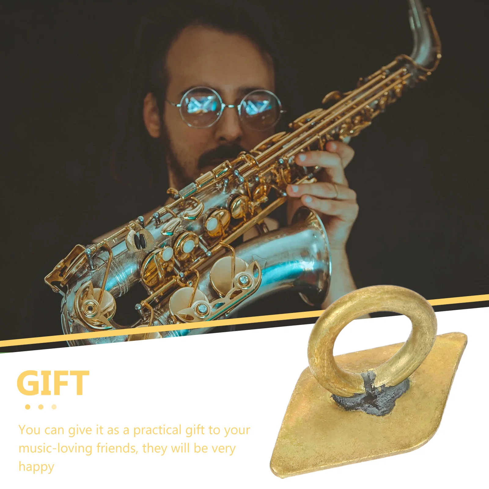 

Saxophone Accessories Hanging Ring Copper Instrument Part Replacement Supplies Bass Clarinet Neck Strap Metal Component