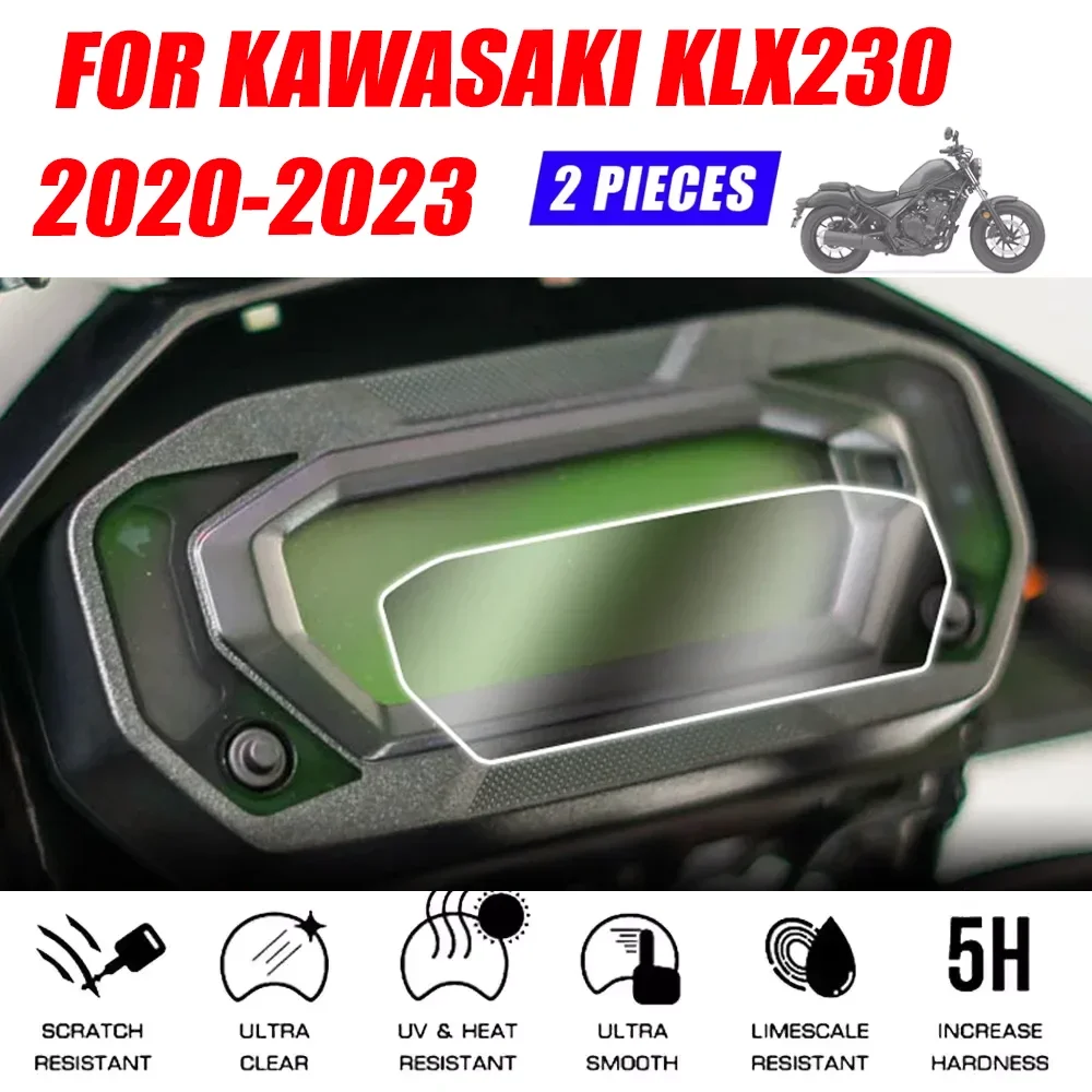 For Kawasaki KLX230 KLX 230 2020 2021 2022 2023 Motorcycle Scratch Cluster Screen Protection Film Dashboard Screen Protector