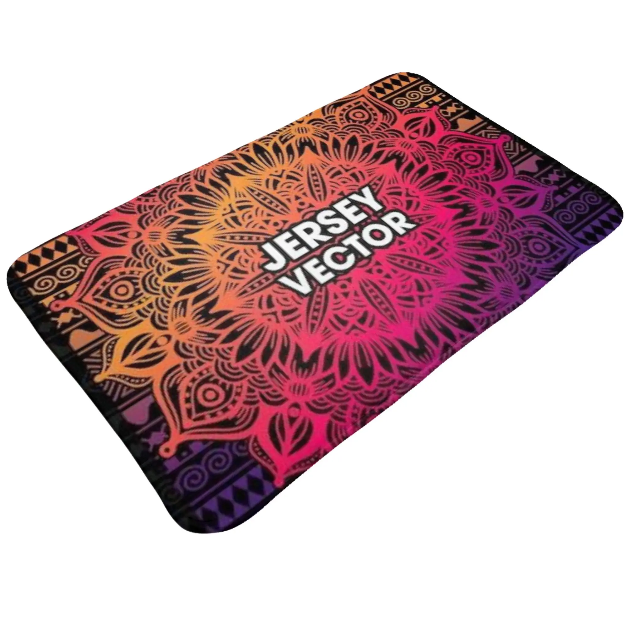 Gradient Mandala Tribal Ethnic Seamless Pattern Anti-Slip Doormat Kitchen Mat  Indoor ModernDecor