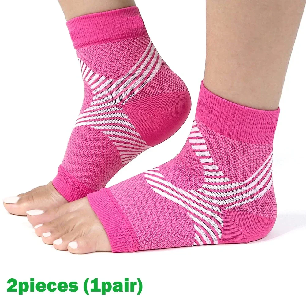 1 Paar Plantarfasziitis-Schiene, Nachtkompressionssocke, Fersenstützen für Fersenschmerzen, Plantarfasziitis-Stütze, Fußstützen