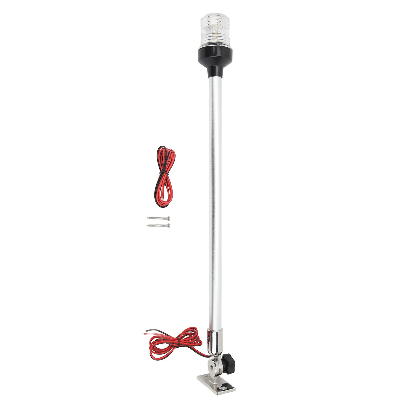 

22inch Boat Anchor Light 360° All Round LED Stern Pole Light 316 Stainless Steel Base for Fishing Boats Yacht Ships