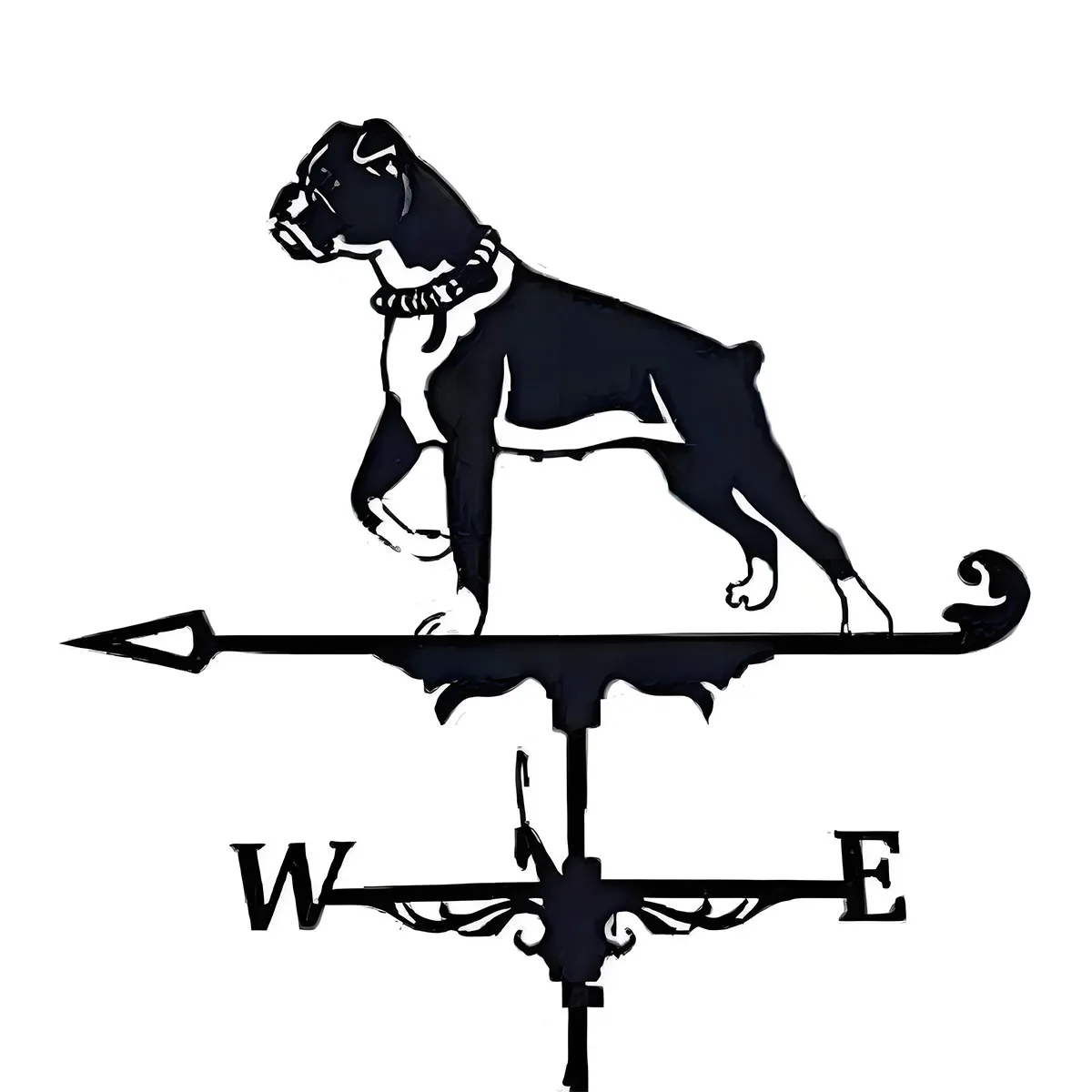 

Weather Vane, Metal Wind Vane Direction Indicator, Black Weathervane for Outdoor Farm Barn Roof Courtyards Garden Decoration