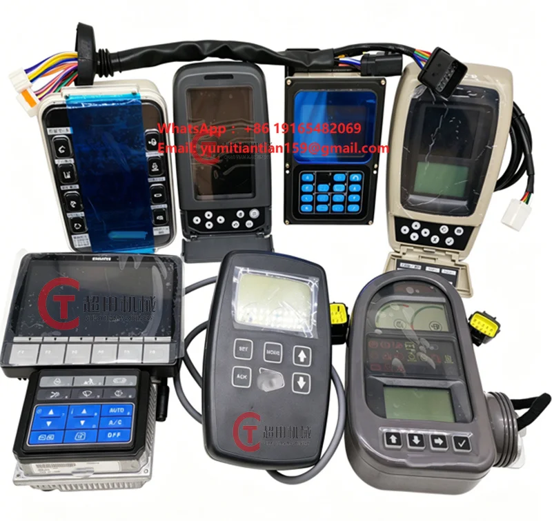 Excavator Monitor Display Universal Fit Most Excavator Models LCD Instrument Panel Monitor for Repair Replacement