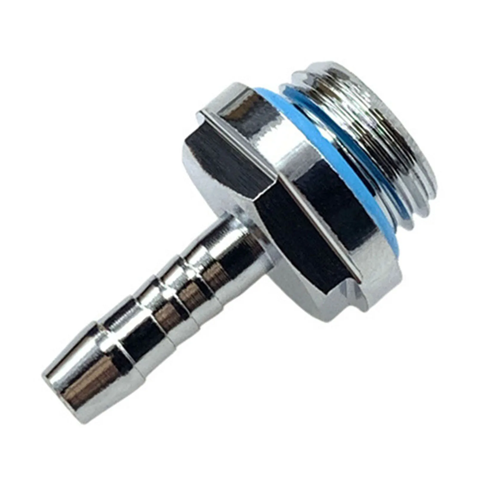 Barb Connector Hose Pagoda Fitting Inside Chamfer Part Silver Tool Wrench Hex G1/4 Thread For Radiator Water Pump