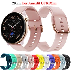 20mm WatchBand For Amazfit GTR Mini Strap Silicone Wristband Bracelet For Amazfit GTS 2/3/4 Mini Amazfit Bip Band Accessories