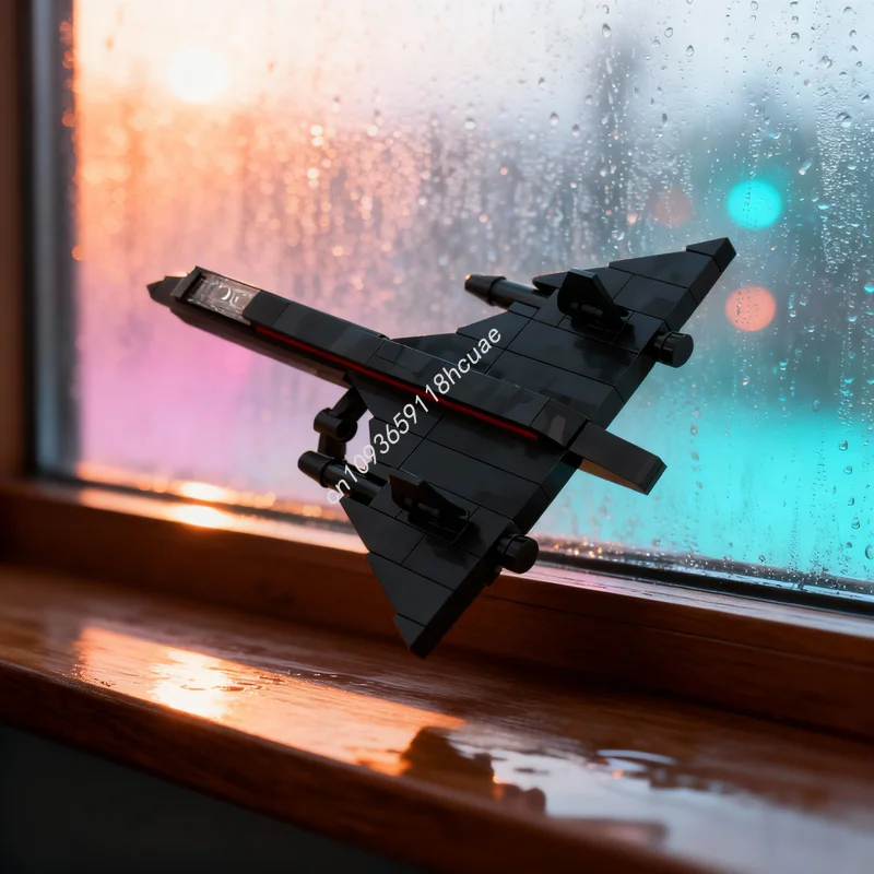 

314 деталей MOC Диорама Lockheed SR: Микромасштабная модель, конструктор, игрушка, рождественский подарок, развивающая идея для творчества, строительные блоки