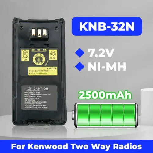 NEW 7.2V 2500mAh NI-MH Battery Pack KNB-32N for KENWOOD NX-210 TK-2180K TK-5210