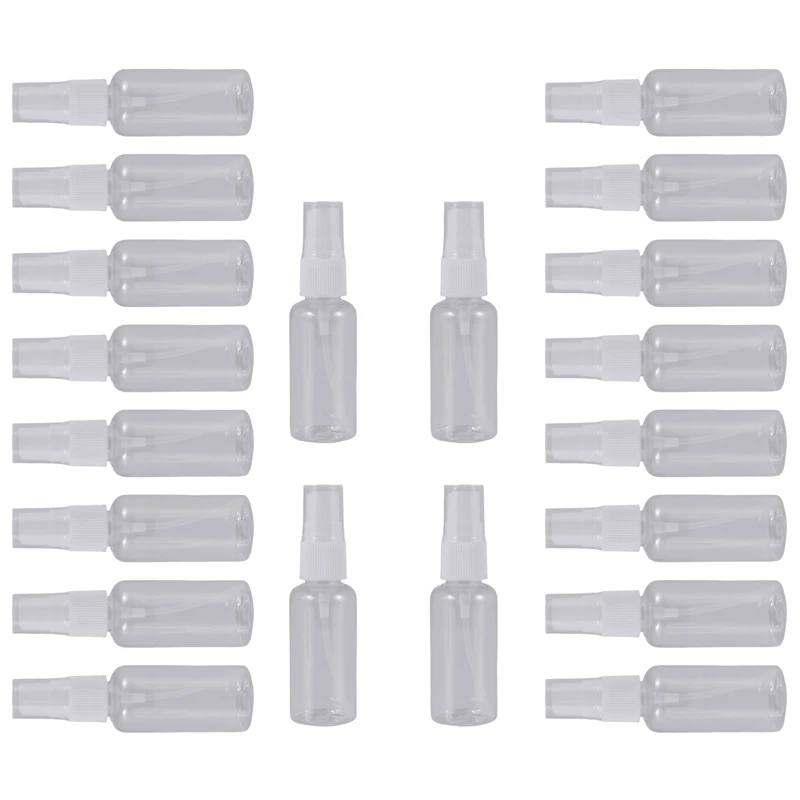 36Pcs 30Ml/1Oz Mini Fine Mist Spray Bottles Refillable Bottles Small Empty Clear Plastic Travel Size Bottles