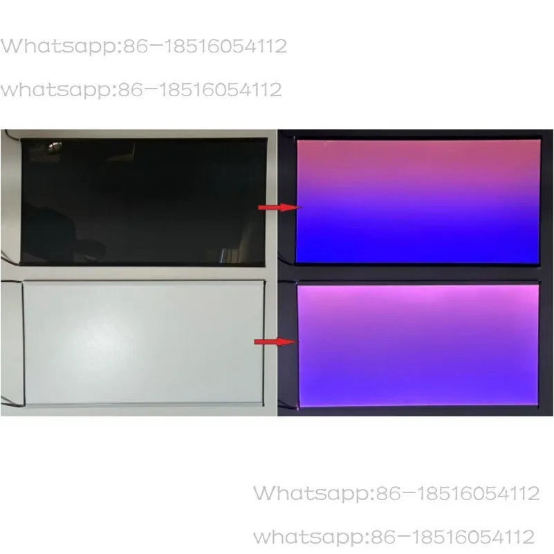 The Fifth Generation WIFI Remote Light Off Black Fish Tank Background Light Gradual Change Acrylic Luminous Backplane