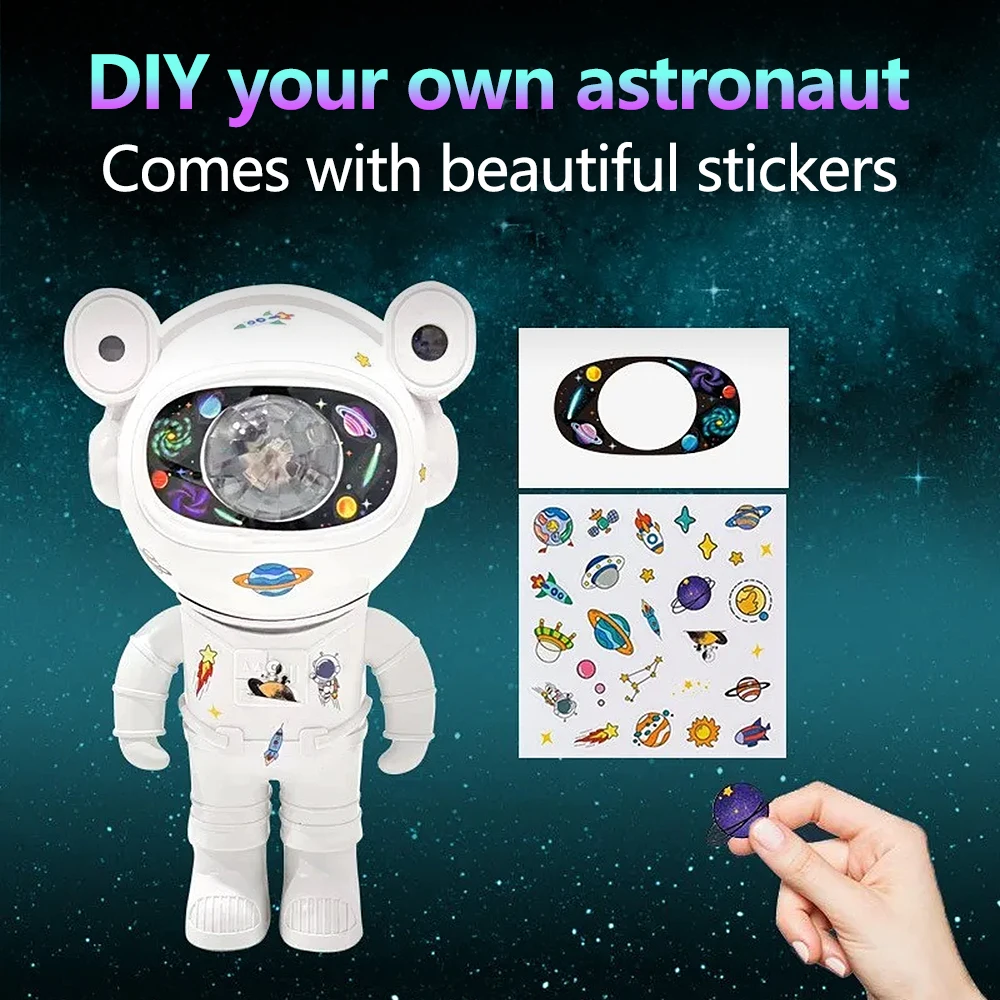 Star Projector Galaxy Night Light Astronaut Space Projector Starry Nebula Ceiling LED Lamp for Bedroom Home Decorative kids gift