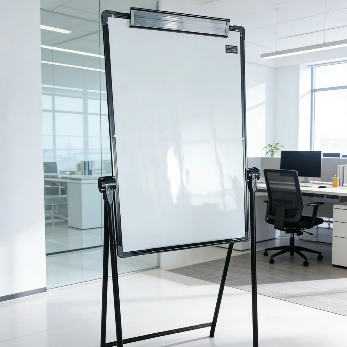 Bracket whiteboard A-shaped double sided whiteboard paper sandwich lifting whiteboard home message board magnetic