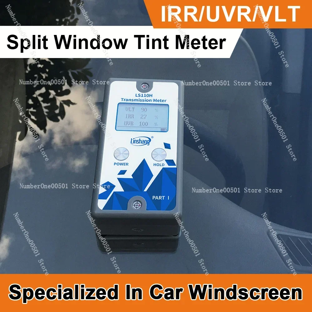 

LS110H 1400nm IR Window Tint Glass Light Transmittance Detection Split Solar Film Tester Window Tint Meter for Car