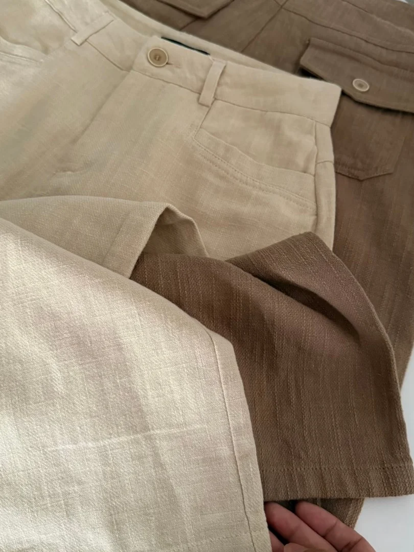 

High Waist Linen Wide Leg Pants Women Summer Loose Casual Lazy Small Size Skin-friendly Breathable Straight Leg Trousers