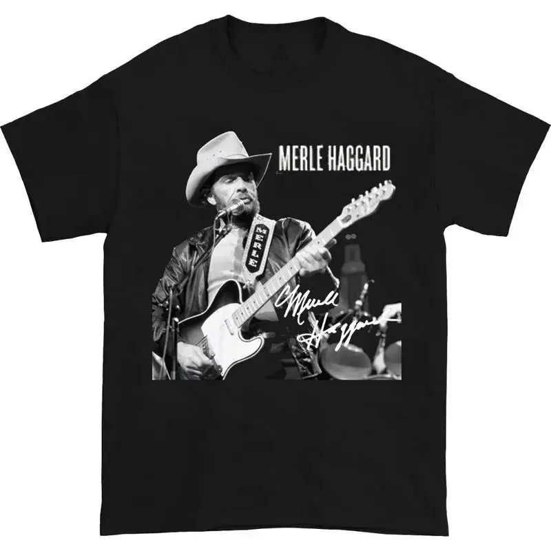 Merle Haggard On Stage Cotton T Shirt All Size S to 2345XL