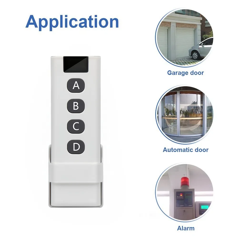 433 МГц RF беспроводной пульт дистанционного управления DC 12 В реле 1CH модуль приемника и 4-канальный передатчик для светодиодного дверного электромагнитного замка