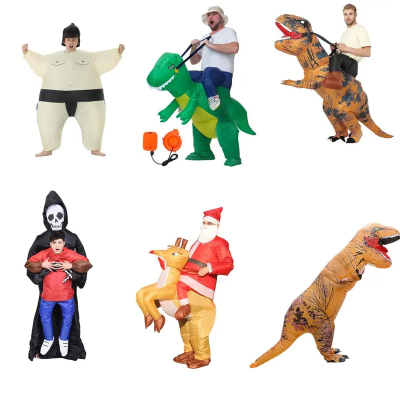 Children's Day School Activities Cosplay Children's Dinosaur Costume Inflatable Tyrannosaurus Rex Cartoon Doll Performance