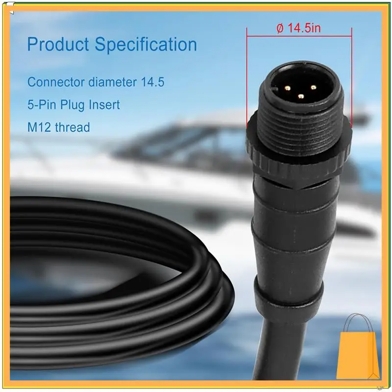 L52A-2X NMEA 2000 (N2K) Cavo di prolunga o caduta della spina dorsale da 2 metri per reti Lowrance Simrad B&G Navico con connettore a 5 pin