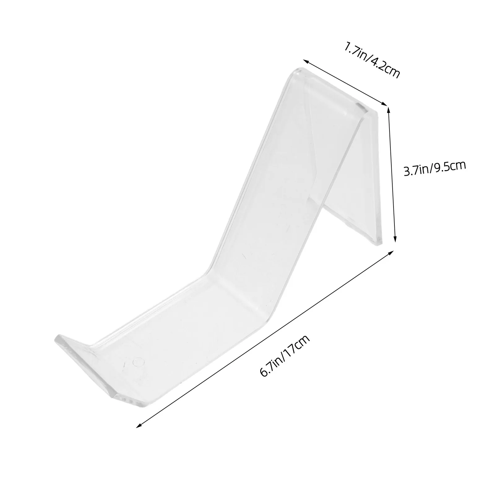4Pcs Acrylic Transparent Shoe Display Rack Retail Store Clear Sneaker Organizer Stand Commercial Shoe Shelf Shoes Stand Rack view 2
