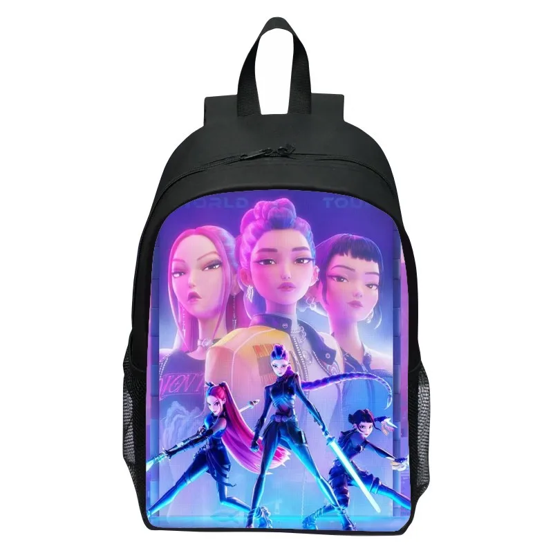 Kpop Demon Hunters Zaino Huntrix K-pop Demon Hunters Rumi Mira Zoey Zaino Astuccio Borsa da scuola Mochila Set Astuccio