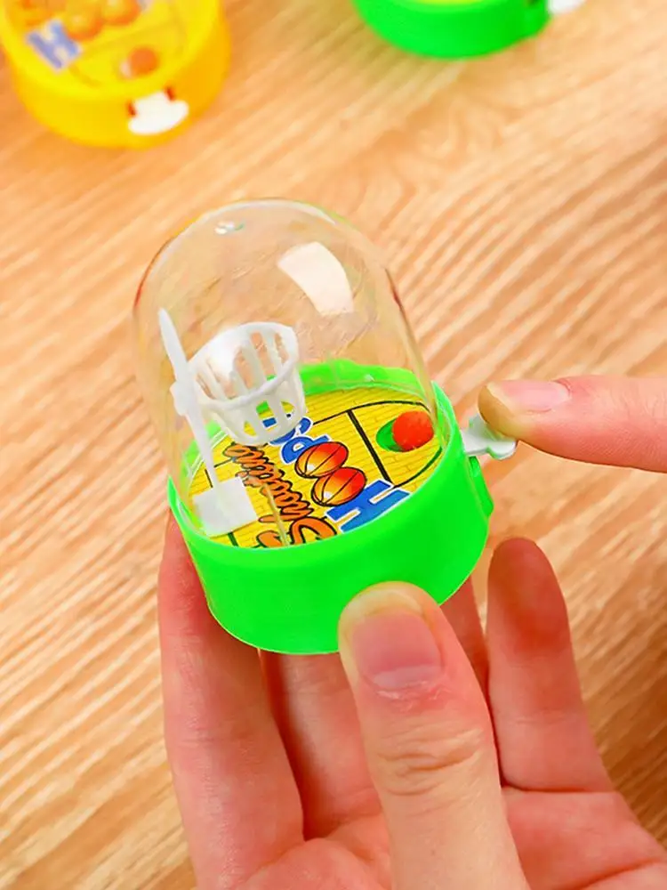Mini Machine de basket-ball à doigts, lanceur de basket-ball interactif Parent-enfant, jeu portable, jouets cadeaux de fête, couleur aléatoire