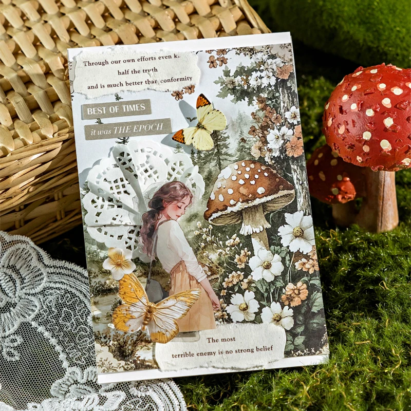 2Style 90Pcs/bag Going to Nature Series Material Paper DIY Handbook Creative Material Paper Scrapbook Photo Frame Calendar