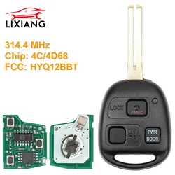 LIXIANG 원격 키, 렉서스 RX330, RX350, RX400h, HYQ12BBT, 89070-48821, 3 버튼, 4D68, 4C 칩, 314.4MHz FOB