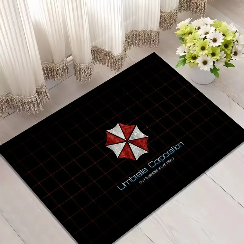 

Game R-Resident Evil Door Mat for Bedroom Decoration Kitchen Bath Carpet House Super Absorbent Rug Foot Non-slip