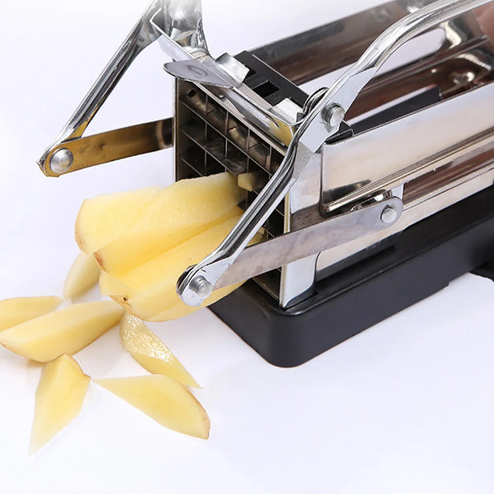 

Резак для картофеля фри из нержавеющей стали, картофелечистка, всасывающая основа, легко чистящаяся овощерезка, резак для моркови, салата, чипсов