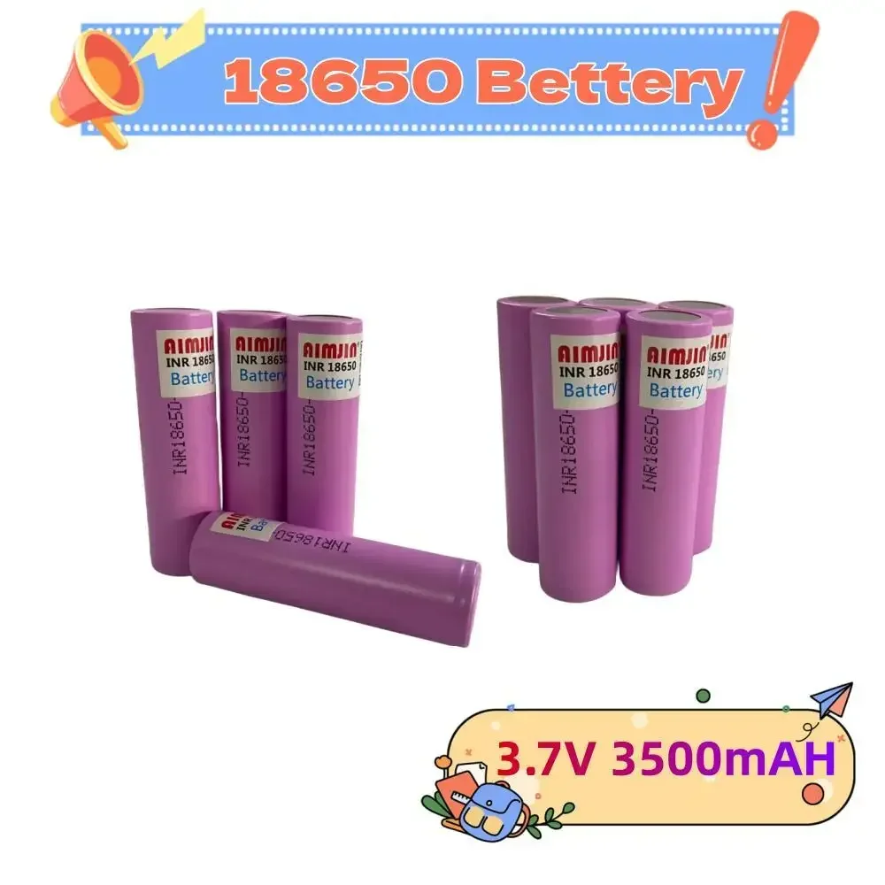 3.7V 3500mah 18650 Battery For Samsung 35E INR 18650 Lithium Lon Battery Replacement External Battery+Charger