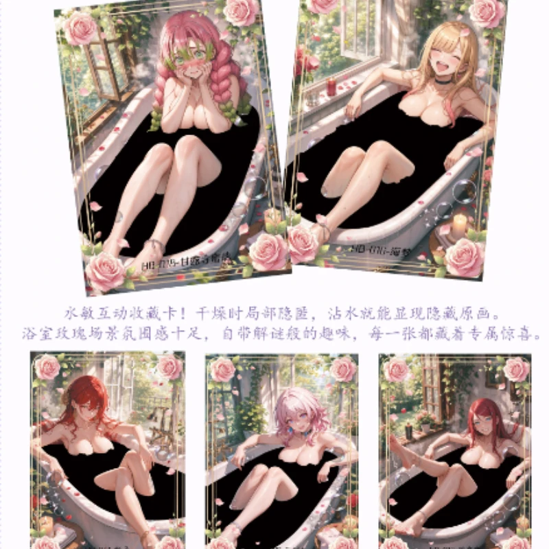 Star Dream Candy Anime Cards Premium Waifu Trading Cards 8 Color Nano Printing Rainbow Glitter Resin 3D Window TCG Collectible