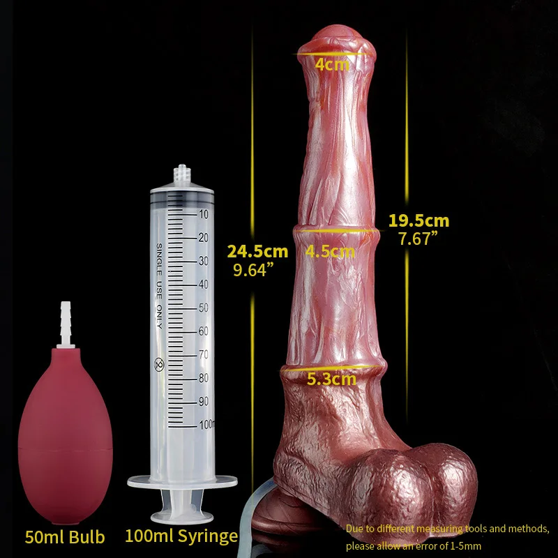 2023 Realistic Horse Dildo Ejaculating Stimulaotr Adult Toy For Men Cock Dick With Sucker Silicone Fantasy Animal Penis Sex Shop