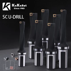 KaKarot SCLT/SOLT Series Drill Bites Insert  Drill Metal Drill Bits Depth 2D 3D 4D 5D Indexable U Drill Machinery Lathes CNC