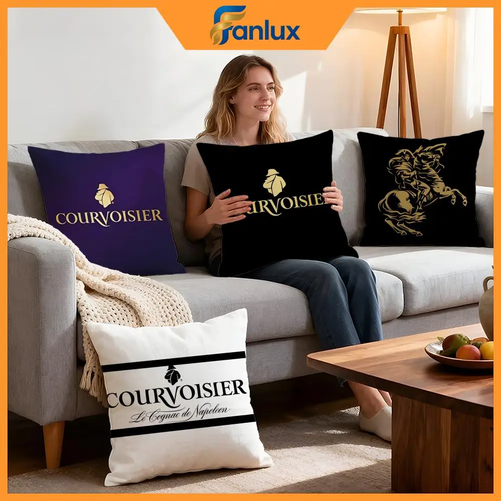 Funda de cojín de marca Courvoisier, 4 Uds., fundas decorativas, funda de cojín suave para decoración de sofá, fundas de almohada de 40x40 y 45x45