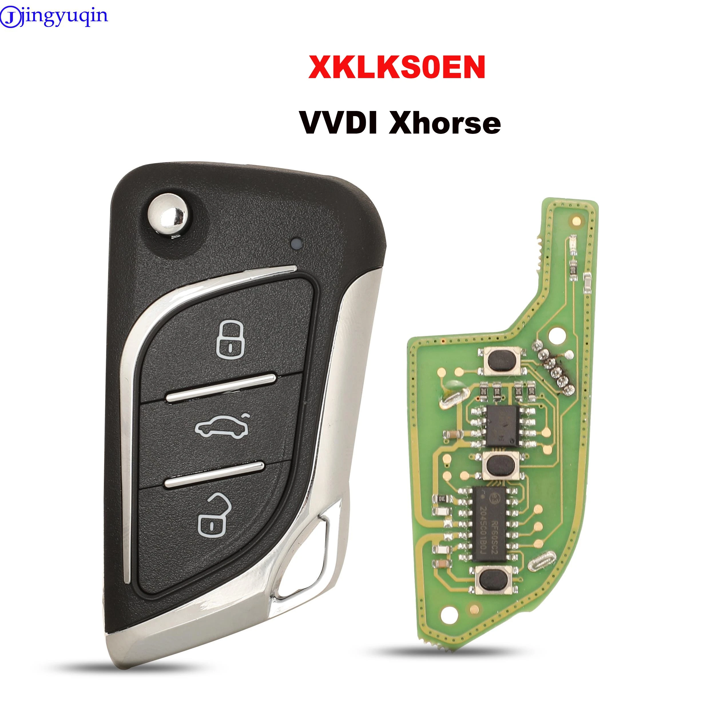 

Jingyuqin Xhorse Дистанционный ключ от машины для ключа VVDI LEI.KSS Style (хромированное покрытие) Проводной VVDI XKLKS0EN
