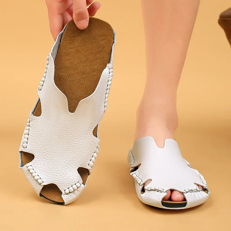 Student Universal Summer Casual Slippers Flat Soft Anti Slip Design Indoor Outdoor Daily Walking Footwear