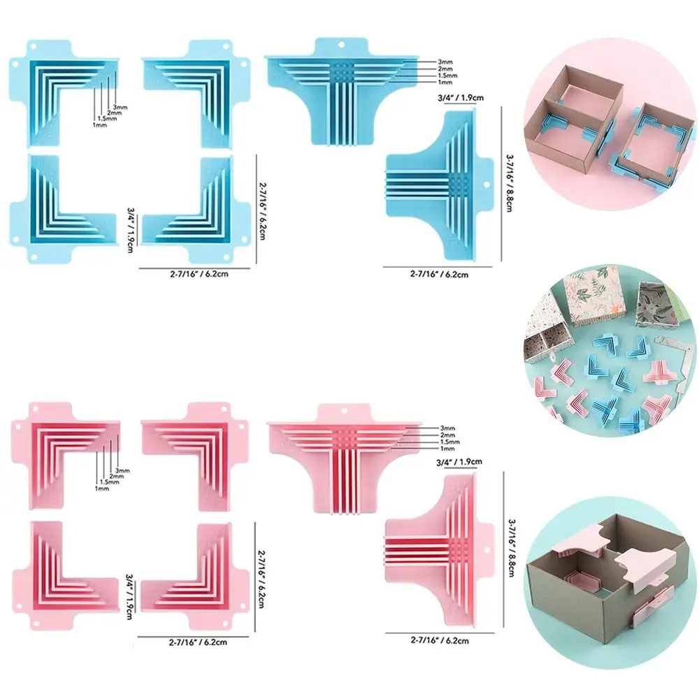 4/6Pcs Corner Holding Design Corner Assembly Clamps Paper Scrapbooking Tool Paper Craft Cartonnage Corner Tool view 6