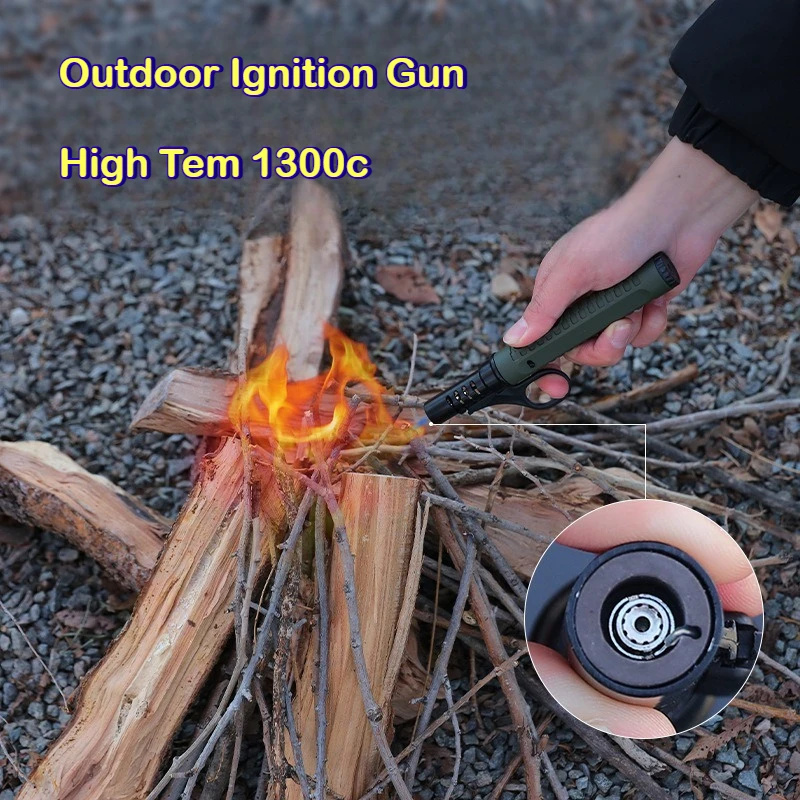 

Outdoor Camping Windproof Igniter Portable Butane Gas Lighter Adjustable Firepower BBQ Flamethrower Welding Tool Torch Lighters