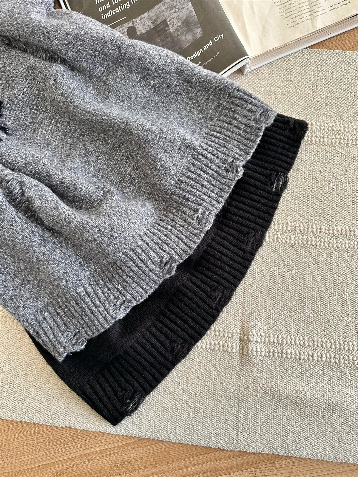 Women Black Gothic Pullover Sweater Aesthetic Y2k Elegant Vintage Long Sleeves Knitted Jumper Sweater 2000s Clothes Autumn 2024
