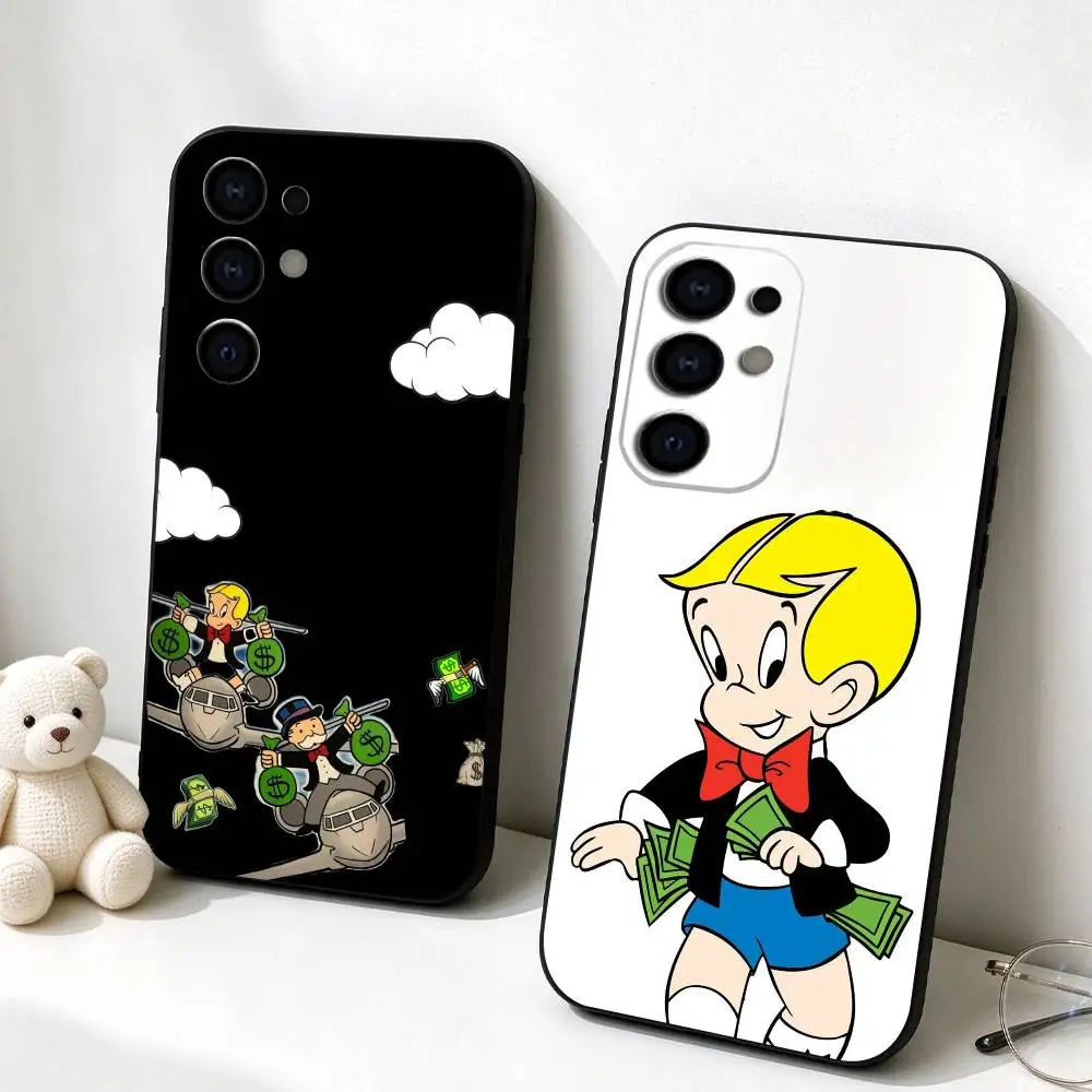 Cartoon R-Richie Rich  Phone Case Black Silicone Soft For Samsung S26,S25,S24,S23,S22,S21,S30,Ultra,Plus,Fe,Lite Gift