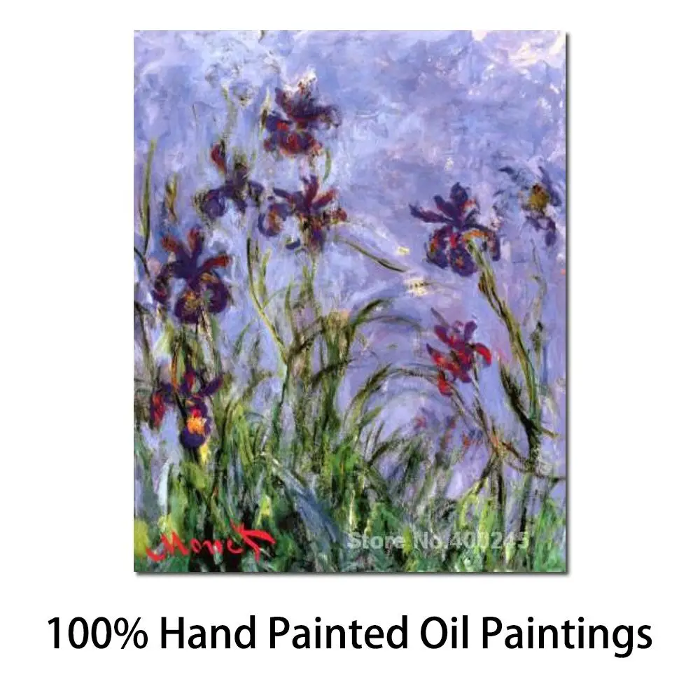 

Canvas Art Online Claude Monet Paintings Irises Ii High Quality Hand Painted