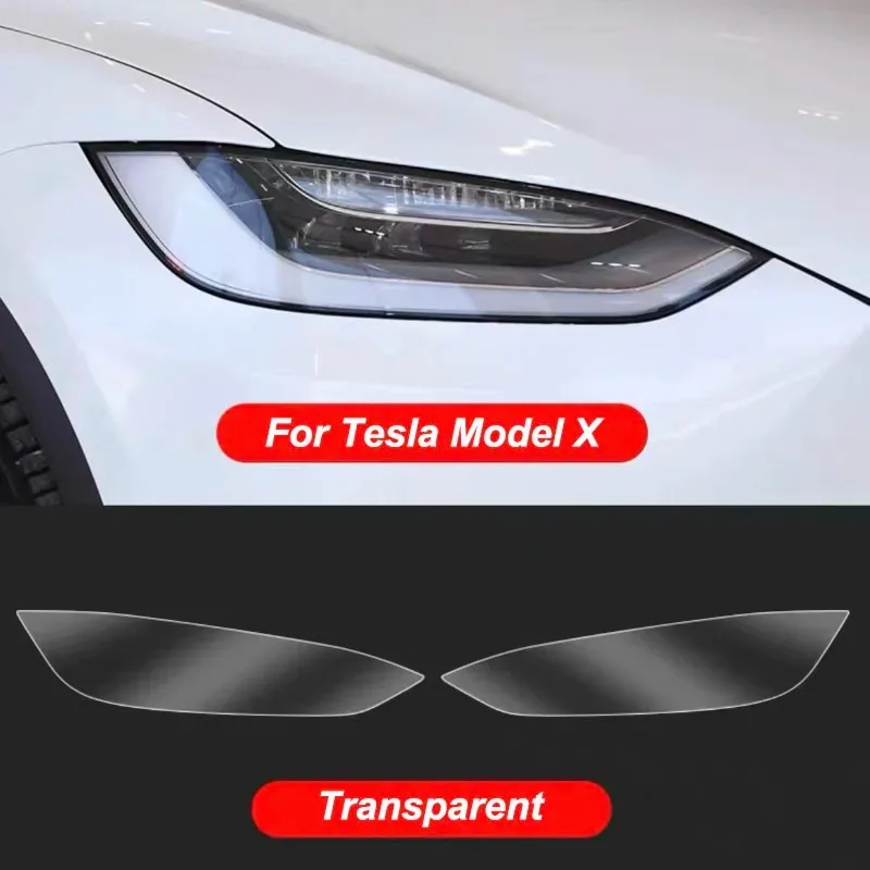 Für Tesla Model S X 2015–2026 Scheinwerfer TPU-Schutzfolie Schwarz Getönte Anpassungsfolie Scheinwerfer TPU-Aufkleber – Detail 7