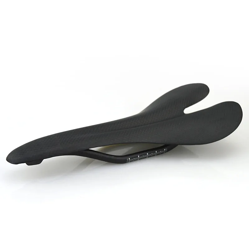 

Unbranded Full Carbon Fiber Open Seat Saddle/Seat Bag for Mountain Road Bikes Simple Style with Ventilation Function