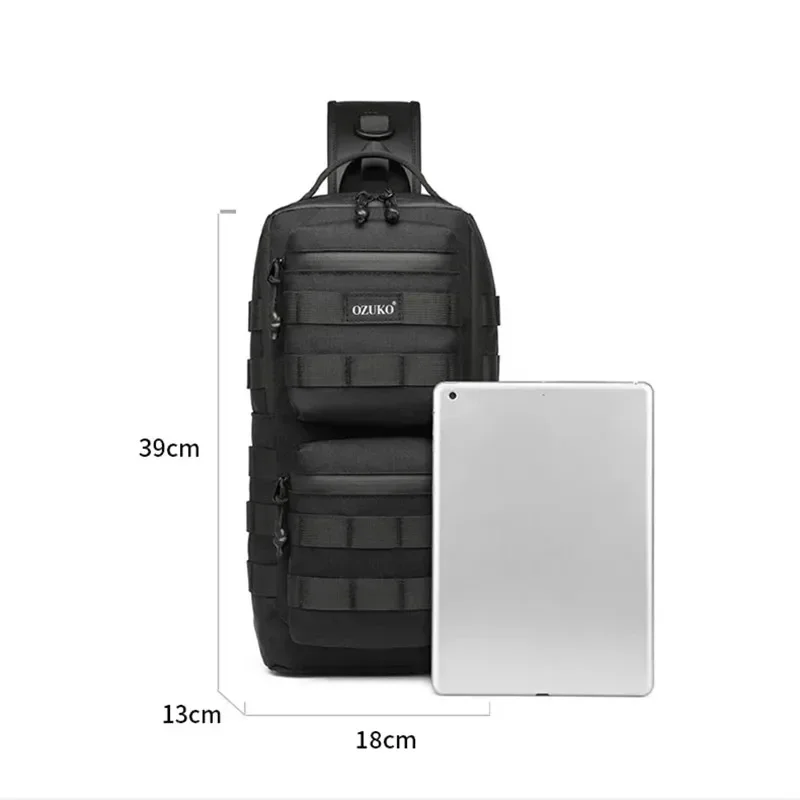 ozuko bicycle bag Sports Men's Oblique Straddle Shoulder Bag Waterproof Men's One Shoulder Crossbody Bag