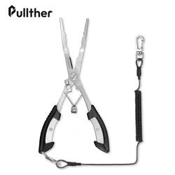 Pullther Fishing Pliers Stainless Steel Multifunctional Braid line Cutter Scissors Fish Hook Remover Plier Fishing Tackle Tools