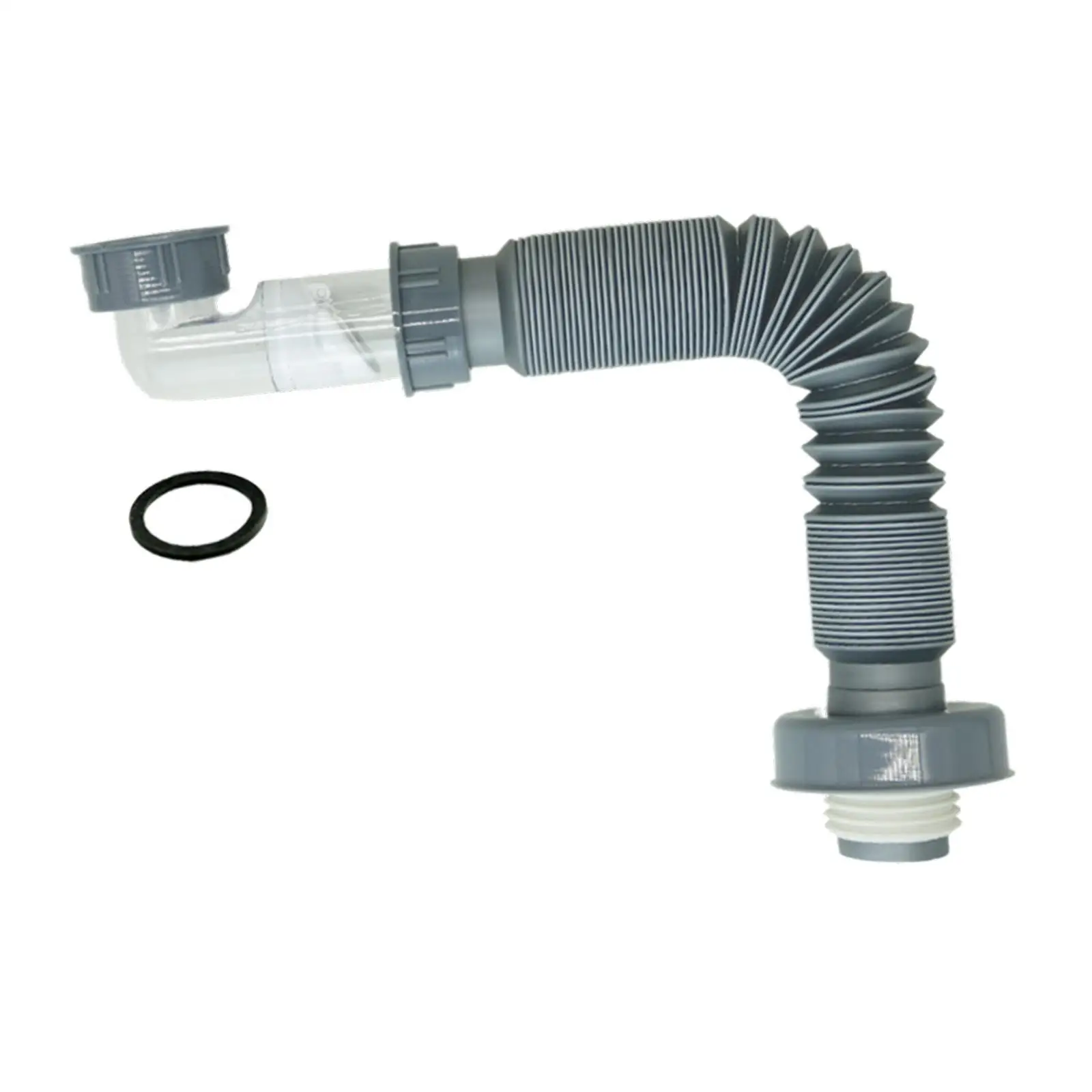 Odor Preventing Kitchen Sink Drain Pipe Long Lasting Flexible Hose Water Pipe Set for Bathroom High Temperature Resistant Home