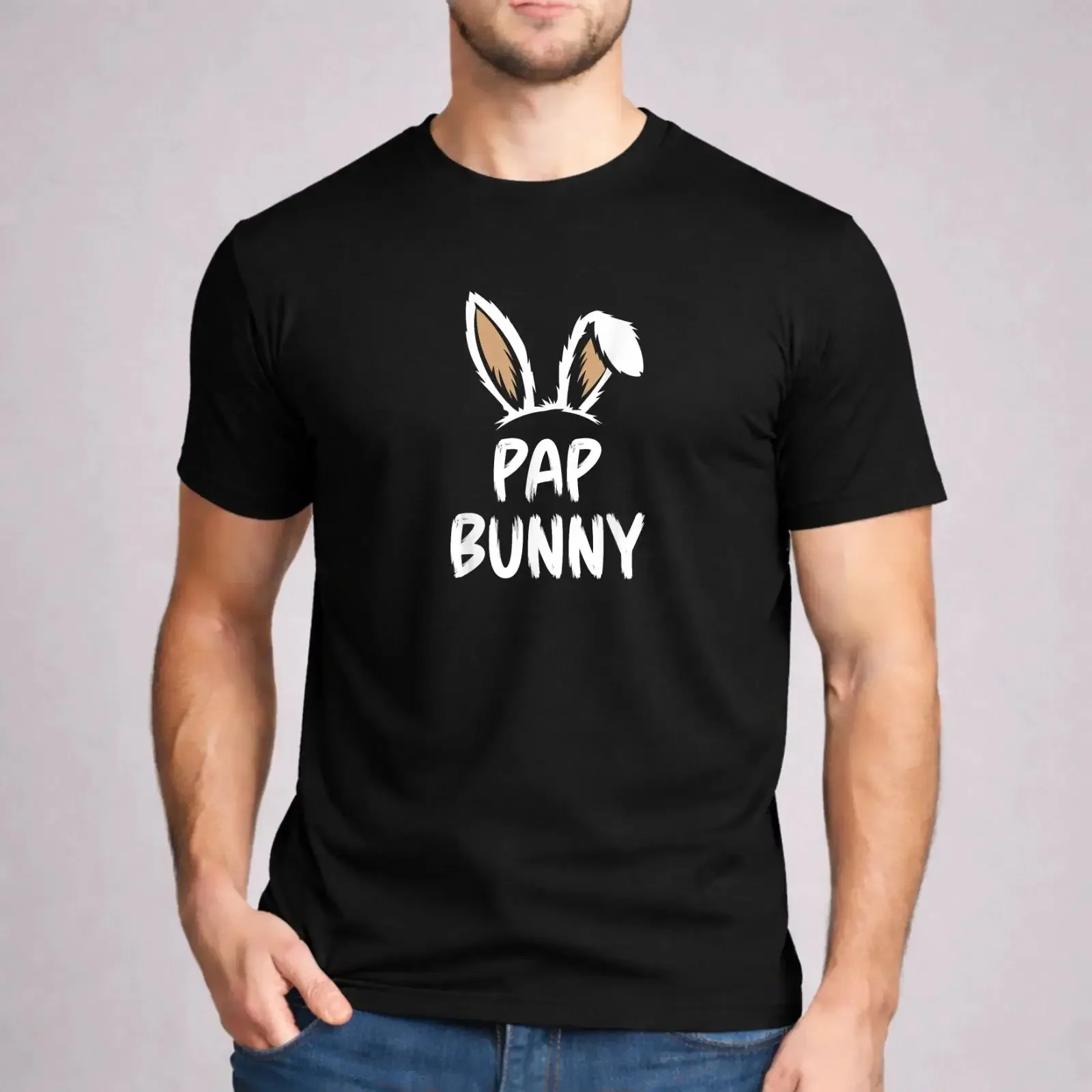 Pap Bunny T Shirt Funny Sarcastic Easter Matching Family Grandpa Men  vintage Washed graphic Unisex designer clothes Slightly