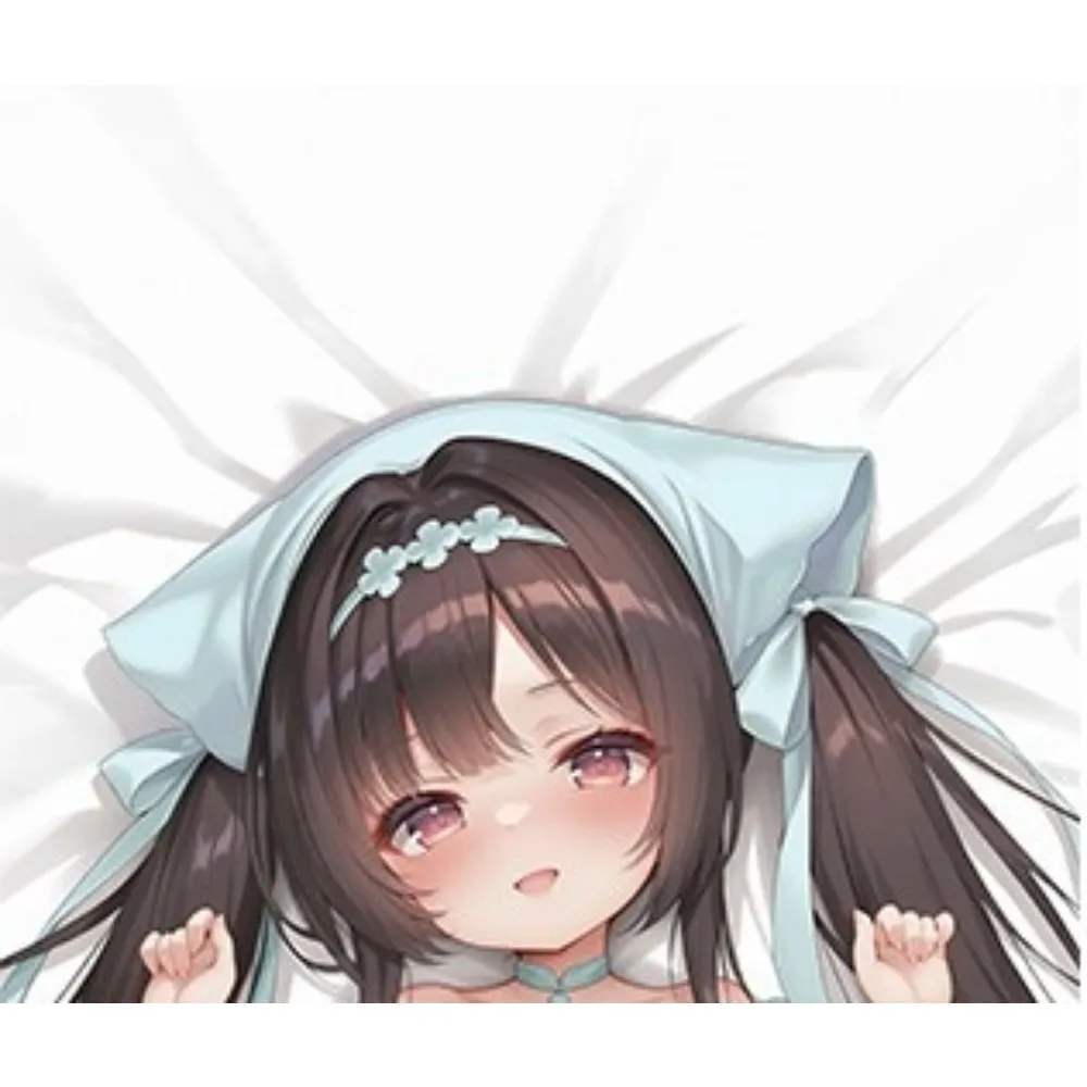 Anime Girl Double Sided Printed Long Pillow Cover, Soft Decorative Cushion Cover for Bedroom Sofa Home Decor, No Pillow Insert