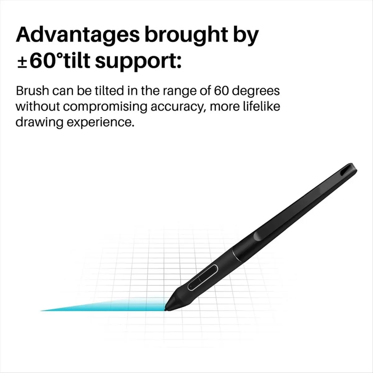 Lápiz digital A43M PW517 + paquete de 10 puntas de repuesto para Huion Kamvas 13, Kamvas Pro 24, Kamvas 22 Plus sin batería