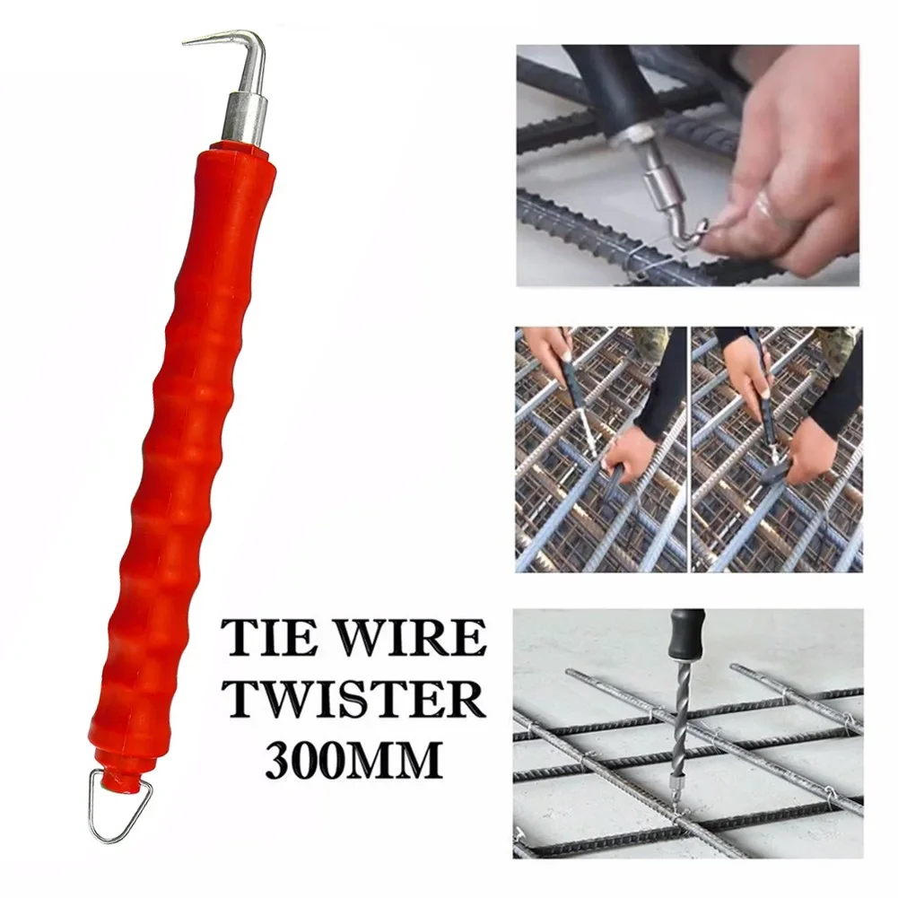 1Pc Wapening Tier Bouwplaats Kronkelende Tool Draad Knoting Tang Staaldraad Tring Gereedschapsstaal Bar Koppelverkoop Haak Semi-Automatische